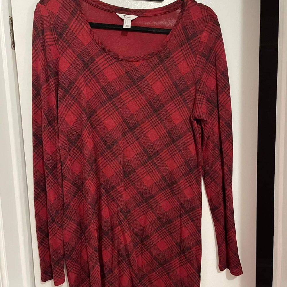 Plaid Maternity Shirt